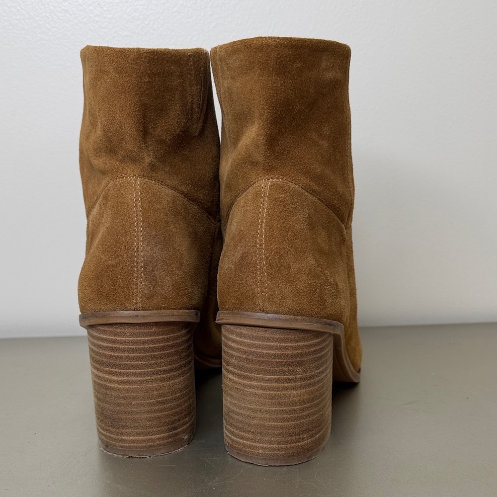 Lucky Brand Brown Suede Heeled Boots Size 11M - Picture 4 of 15